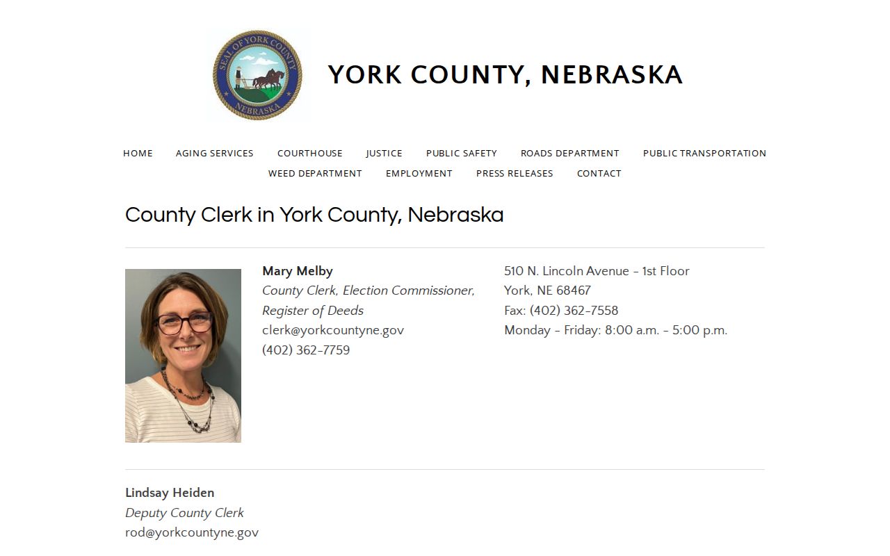 York case search distinction between court clerks and the County Clerk Register of Deeds