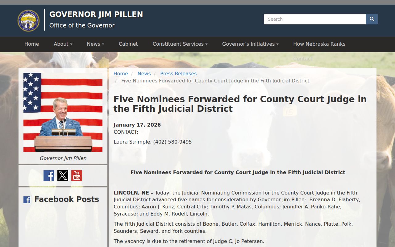 York court calendar context from a District 5 County Court update