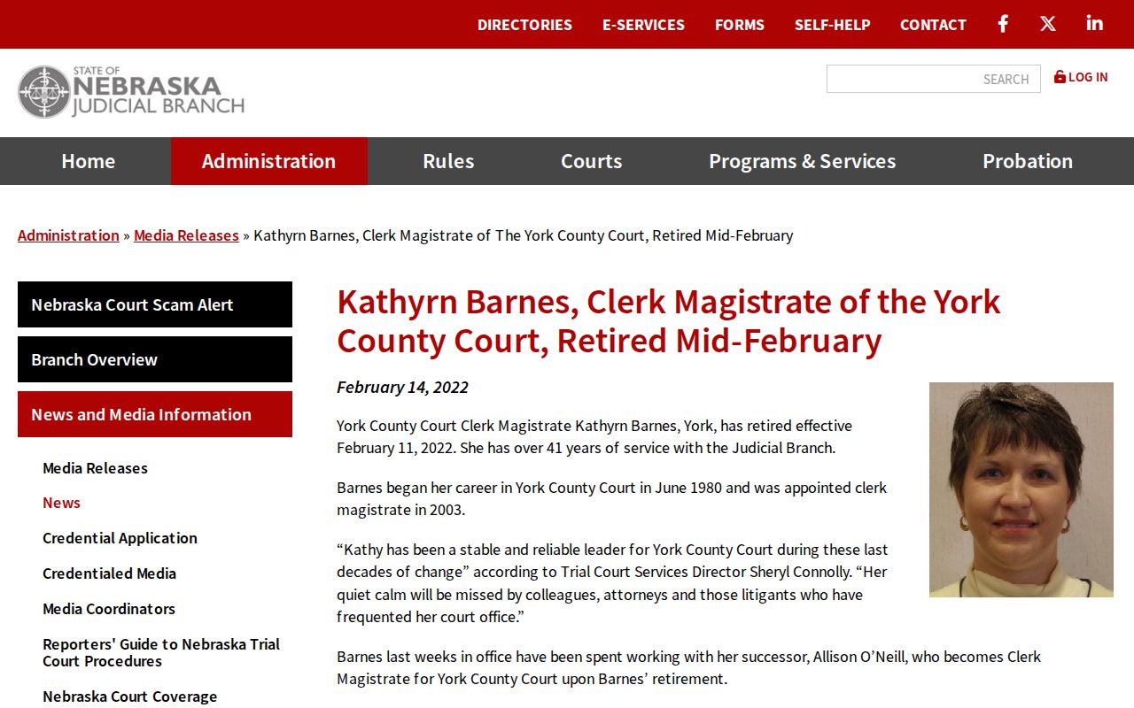 Gresham court record route through York County Court clerk-magistrate records
