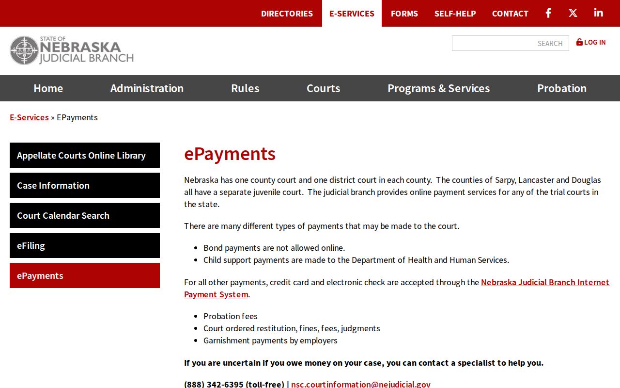 York County traffic court record official ePayments service
