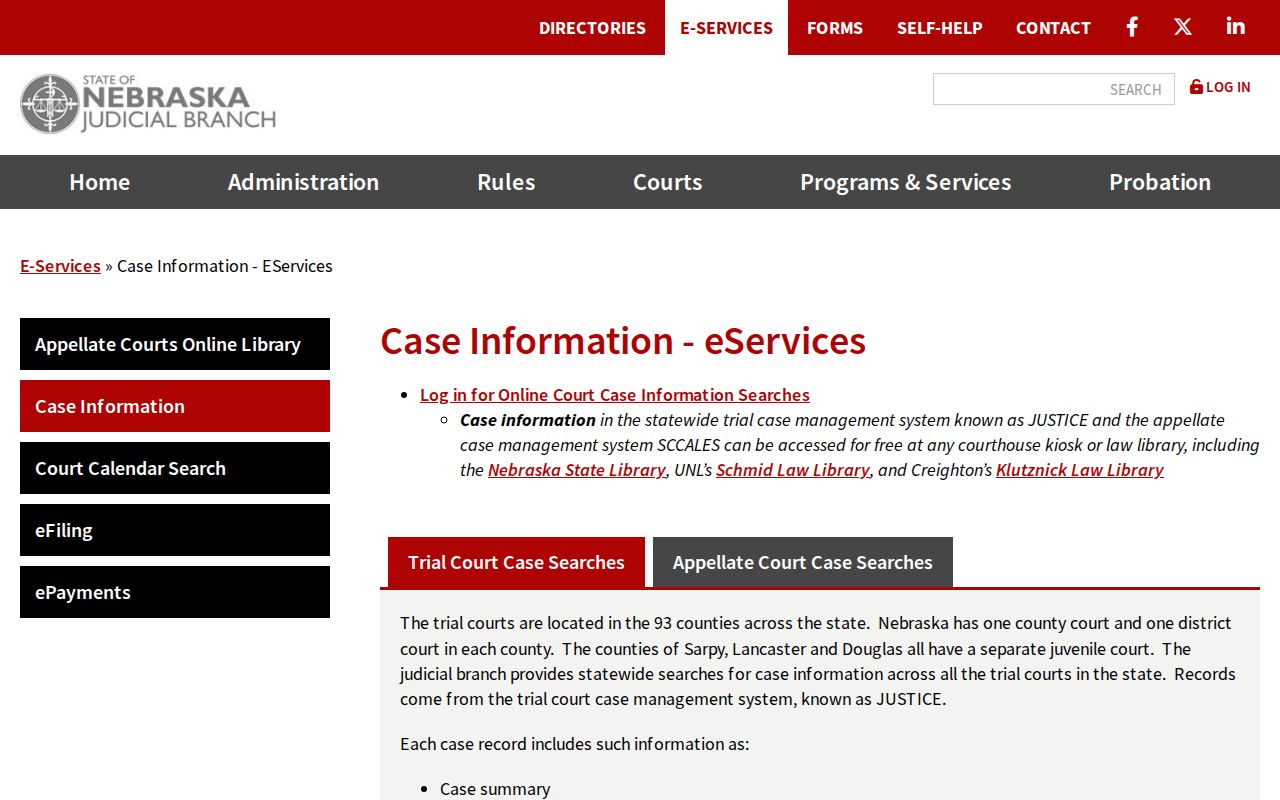 York County court docket JUSTICE search channels